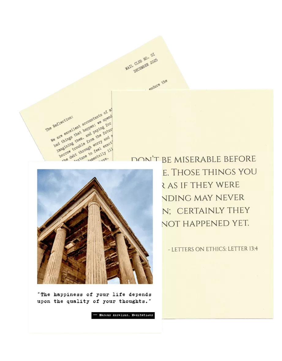 stoic mail club December Home