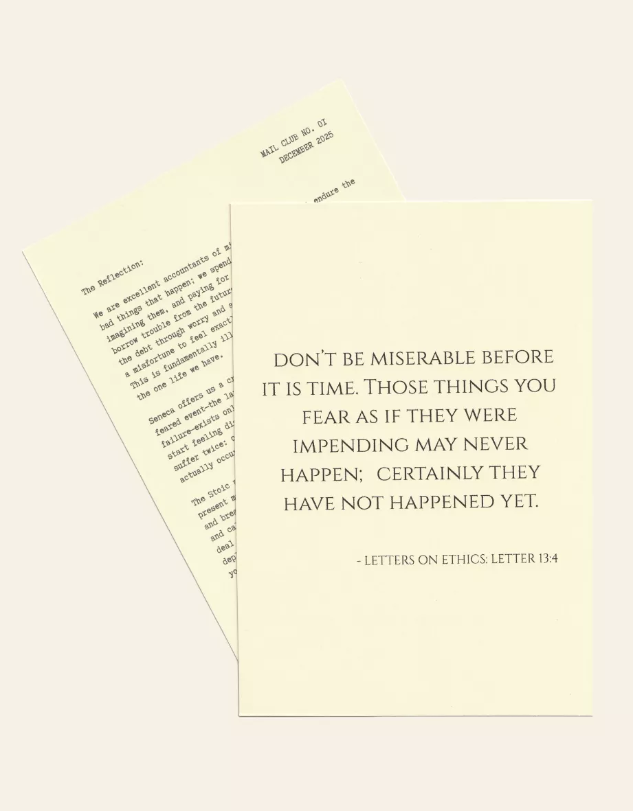 stoic mail club December